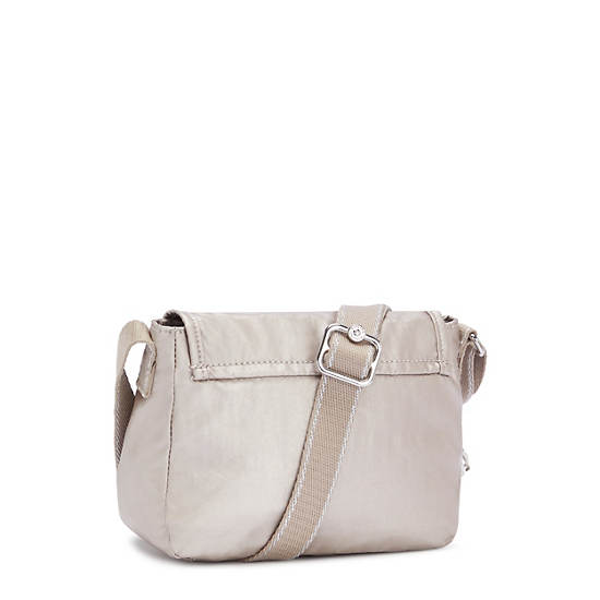 Kipling Sabian Metallic Crossbody Mini Väska Beige | SE 1867EB